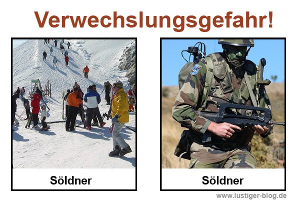 Verwechslungsgefahr
