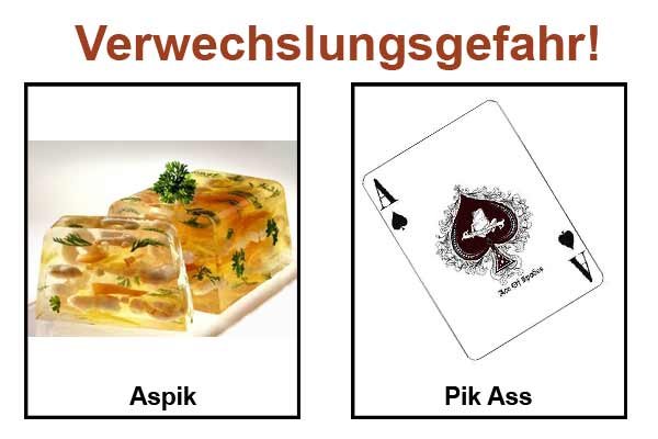 Verwechslungsgefahr